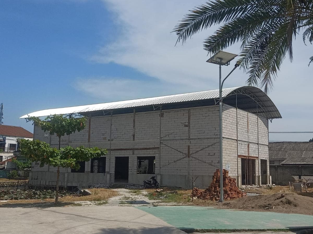 Gedung Serbaguna di Desa Warung Bambu Hampir Rampung, Bakal Dipakai Kegiatan Sosial dan Keagamaan Gedung Serbaguna di Desa Warung Bambu Hampir Rampung, Bakal Dipakai Kegiatan Sosial dan Keagamaan