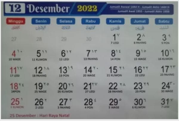 Bertepatan dengan Jumadil Awal, Jadwal Puasa Sunnah Desember 2022 Bertepatan dengan Jumadil Awal, Jadwal Puasa Sunnah Desember 2022