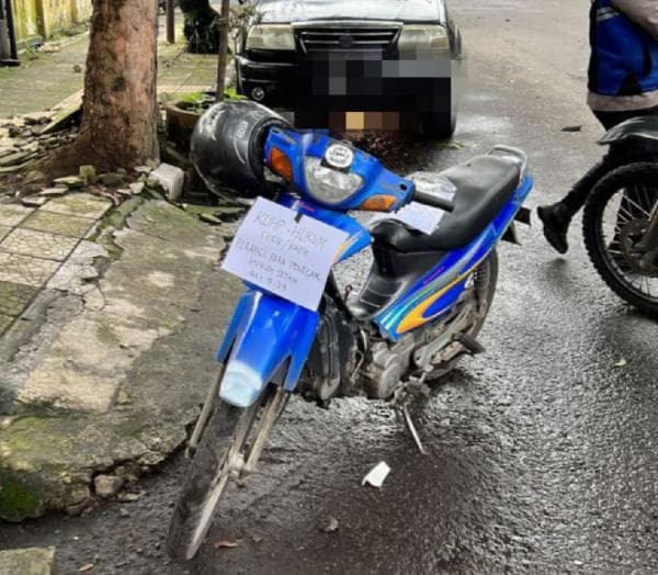 Ditemukan Motor Bebek Milik Terduga Pelaku Bom Bunuh Diri Bandung, Ada Pesan yang Menempel di Motor!