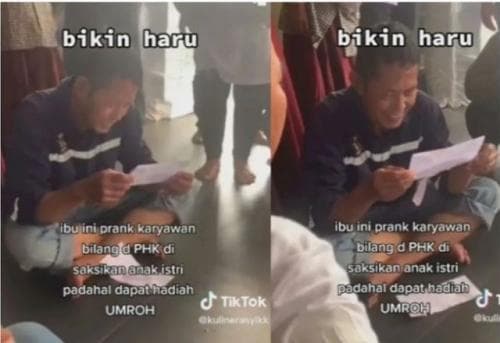 Bos Perusahaan Prank PHK Karyawan, Ternyata Beri Hadiah Umrah Sekeluarga Bos Perusahaan Prank PHK Karyawan, Ternyata Beri Hadiah Umrah Sekeluarga