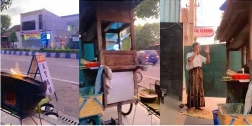 Meskipun Tengah Berjualan Sate, Kakek Ini Melaksanakan Kewajiban Sholat di Belakang Gerobak Meskipun Tengah Berjualan Sate, Kakek Ini Melaksanakan Kewajiban Sholat di Belakang Gerobak