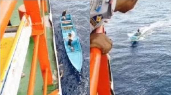Viral Aksi Heroik Ayah Jemput Anaknya Ngebut bawa Perahu ke Tengah Laut Tuai Pujian Viral Aksi Heroik Ayah Jemput Anaknya Ngebut bawa Perahu ke Tengah Laut Tuai Pujian