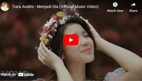 Lirik Lagu Menjadi Dia - Tiara Andini Lirik Lagu Menjadi Dia - Tiara Andini
