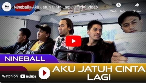 Lirik Lagu Aku Jatuh Cinta Lagi - Nineball Lirik Lagu Aku Jatuh Cinta Lagi - Nineball