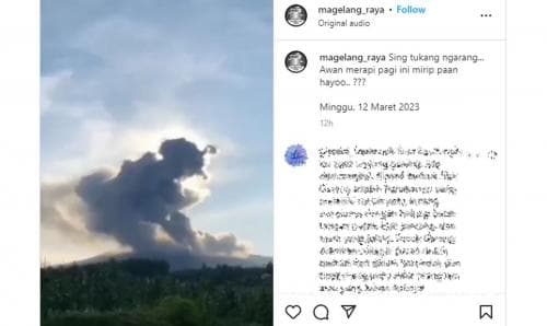 Netizen Sebut Penampakan Awan Panas Gunung Merapi Berbentuk Mbah Petruk Netizen Sebut Penampakan Awan Panas Gunung Merapi Berbentuk Mbah Petruk