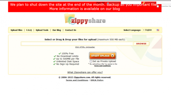 Zippyshare, Layanan File Hosting Populer Putuskan Tutup usai 17 Tahun Beroperasi Zippyshare, Layanan File Hosting Populer Putuskan Tutup usai 17 Tahun Beroperasi