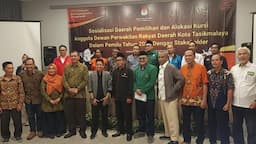 KPU Kota Tasikmalaya Sosialisasikan Jumlah Dapil dan Kursi DPRD Kepada Pengurus Parpol
