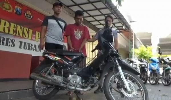 Nekat Curi Motor untuk Kebutuhan Lebaran, Pria asal Tuban Ditangkap Polisi