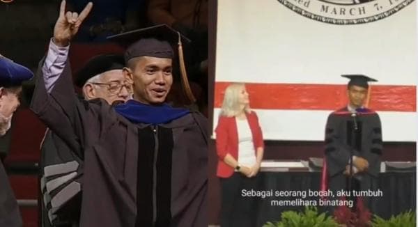 Viral Pemuda Penggembala Kuda Lulus S-3 di Amerika, Ekspresi Haru Pidatonya Bikin Netizen Baper Viral Pemuda Penggembala Kuda Lulus S-3 di Amerika, Ekspresi Haru Pidatonya Bikin Netizen Baper