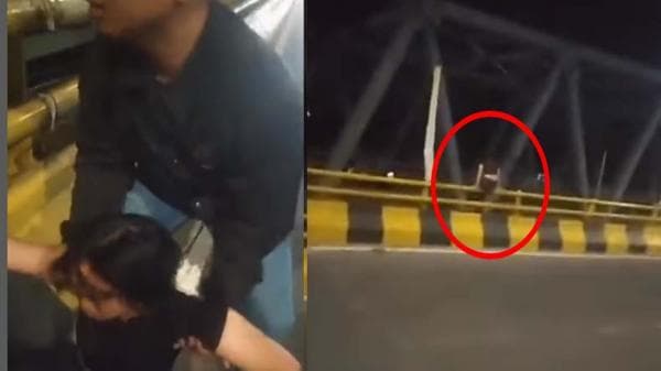 Heboh Wanita Nangis Hampir Loncat dari Jembatan Suhat Malang, Aksinya Digagalkan Pria Ini Heboh Wanita Nangis Hampir Loncat dari Jembatan Suhat Malang, Aksinya Digagalkan Pria Ini