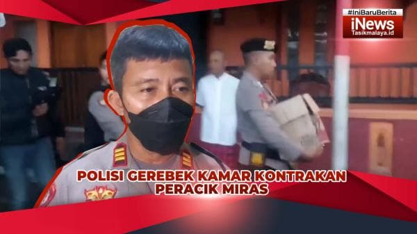 VIDEO: Polisi Gerebek Kamar Kosan di Sindangjaya Tasikmalaya yang Dijadikan Tempat Pembuatan Miras