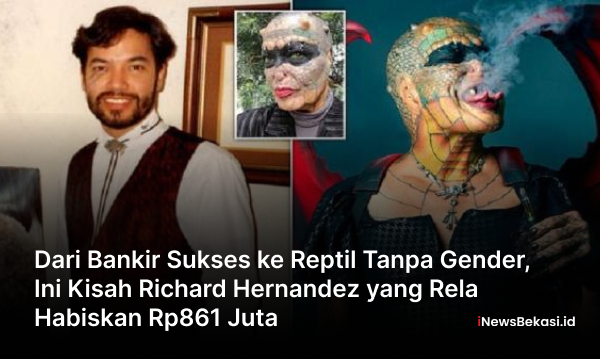 Dari Bankir Sukses ke Reptil Tanpa Gender, Ini Kisah Richard Hernandez yang Rela Habiskan Rp861 Juta Dari Bankir Sukses ke Reptil Tanpa Gender, Ini Kisah Richard Hernandez yang Rela Habiskan Rp861 Juta