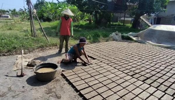 Alih Profesi Jadi Pembuat Batu Bata, Buruh Tani di Pamanukan Subang Hanya Raup Rp15.000 Perhari Alih Profesi Jadi Pembuat Batu Bata, Buruh Tani di Pamanukan Subang Hanya Raup Rp15.000 Perhari