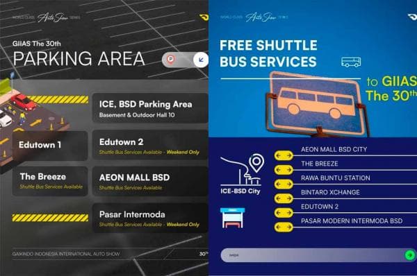 GIIAS 2023 : Ini Tempat Parkir Pameran dengan Shuttle Bus Gratis GIIAS 2023 : Ini Tempat Parkir Pameran dengan Shuttle Bus Gratis