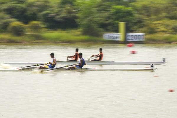 Potret Pertandingan Dayung Popnas XVI Potret Pertandingan Dayung Popnas XVI