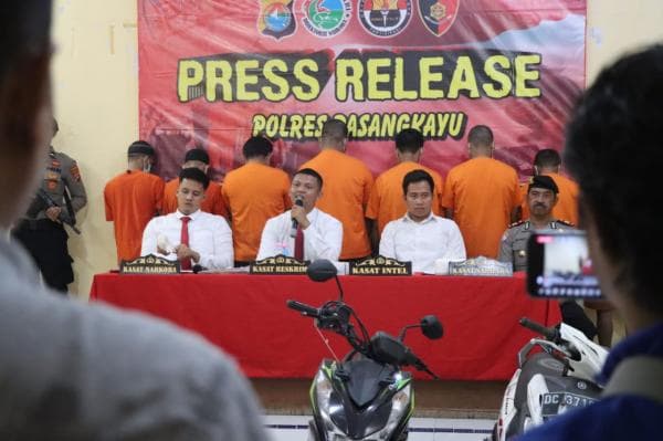 Polres Pasangkayu Ungkap Sejumlah Kasus Dalam Operasi Sikat Marano 2023 Polres Pasangkayu Ungkap Sejumlah Kasus Dalam Operasi Sikat Marano 2023