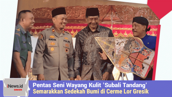 Pentas Seni Wayang Kulit `Subali Tandang` Semarakkan Sedekah Bumi di Cerme Lor Gresik Pentas Seni Wayang Kulit `Subali Tandang` Semarakkan Sedekah Bumi di Cerme Lor Gresik