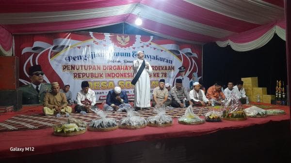 Desa Sokaan Hadirkan Kiai dan Ulama, pada Acara Selamatan Desa, Penutupan HUT ke-78 RI Desa Sokaan Hadirkan Kiai dan Ulama, pada Acara Selamatan Desa, Penutupan HUT ke-78 RI