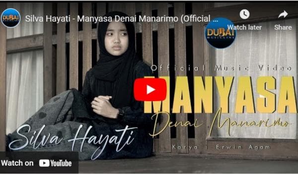 Dendang Minang, Lirik Lagu Manyasa Denai Manarimo – Silva Hayati Dendang Minang, Lirik Lagu Manyasa Denai Manarimo – Silva Hayati