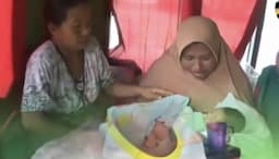 Viral! Wanita di Lampung Lahir Tanpa Hamil