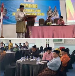 Ketua Harian LAM Kota Jambi, Kemas M Fuad Ikuti Seminar Puslitbangda