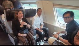 Presiden Jokowi Naik Kereta Cepat, Waktu Tempuh Jakarta-Bandung Kurang dari 30 Menit
