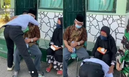 Pemuda Ini Menangis Sujud di Kaki Nenek karena Lulus Bintara TNI, Kisahnya Bikin Haru Pemuda Ini Menangis Sujud di Kaki Nenek karena Lulus Bintara TNI, Kisahnya Bikin Haru