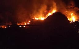 Kebakaran di Gunung Jayanti Sukabumi Berhasil Dikendalikan, Asap Putih Masih Terlihat