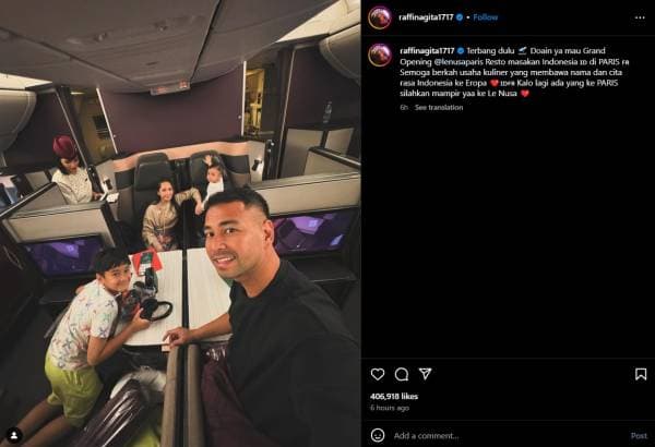 Usung Konsep Budaya Indonesia, Raffi Ahmad Buka Restoran Le Nusa di Paris Usung Konsep Budaya Indonesia, Raffi Ahmad Buka Restoran Le Nusa di Paris