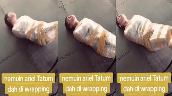 Viral di Medsos Perempuan Cantik Dibungkus Plastik bak Paket, Netizen Sebut Wajah Mirip Ariel Tatum Viral di Medsos Perempuan Cantik Dibungkus Plastik bak Paket, Netizen Sebut Wajah Mirip Ariel Tatum