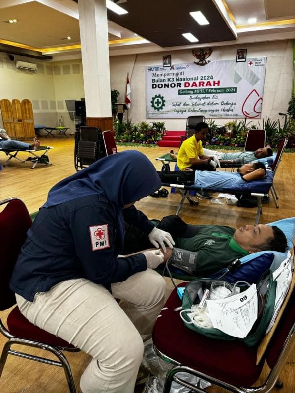 INALUM Gelar Donor Darah di Tanjung Gading, 230 Kantong Terkumpul