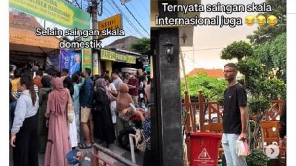 Bule Tepergok Berburu Takjil di Bali, Netizen: Saingan Skala Internasional