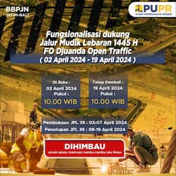 Fly Over Djuanda Dibuka Fungsional Mulai 2 - 19 April Untuk Kelancaran Arus Mudik Lebaran 2024