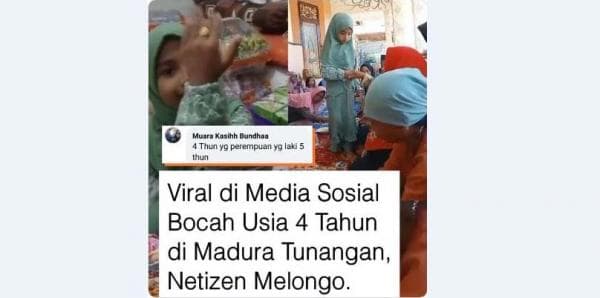 Bocil Perempuan Madura Usia 4 Tahun Dilamar Bocil Juga Umur 5 Tahun, Tradisinya Agak Laen Bocil Perempuan Madura Usia 4 Tahun Dilamar Bocil Juga Umur 5 Tahun, Tradisinya Agak Laen