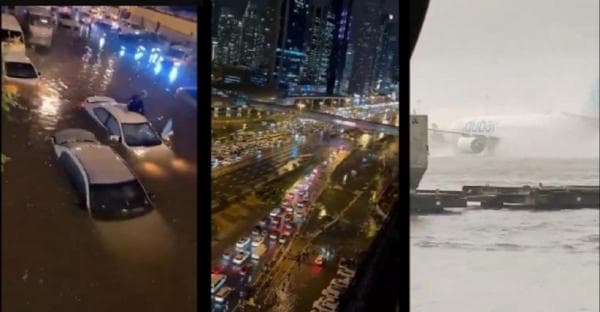 Kehidupan di Dubai Kacau dan Lumpuh akibat Banjir Rendam Kota hingga Bandara