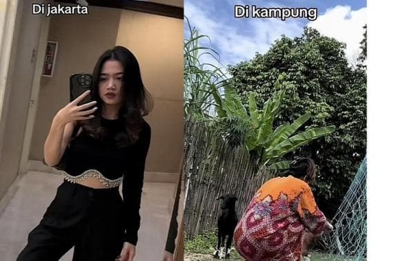 Video Wanita di Jakarta Jadi Princess, di Kampung Ngangon Kambing Viral