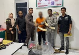 Sat Reskrim Polres Pidie Jaya Aceh Limpahkan Kasus Kematian Gajah Liar ke Kajari