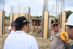 Pembangunan Rusun Polres Mabar di Labuan Bajo Ditinjau Kapolda NTT