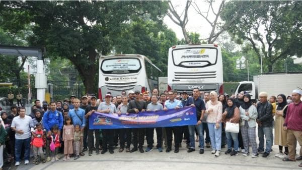 Bank Mandiri Taspen dan Kementerian Luar Negeri RI Fasilitasi Bus Eksekutif untuk 116 Pemudik Gratis