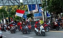 Warga Kota Ambon Konvoi Rayakan Kemenangan Timnas Indonesia U23 atas Korea