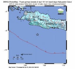 Gempa Magnitudo 6,5 Guncang Garut dan Terasa Hingga Jakarta