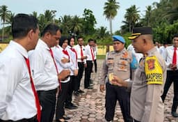 Jaga Kedisiplinan dan Ketertiban, Sipropam Gelar Gaktinplin untuk Ratusan Personel Polres Pidie Jaya