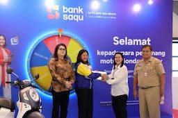 Bank Saqu Lakukan Undian Motor Matic untuk Puluhan Nasabah