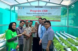Dukung Pembangunan Berkelanjutan, Bank DKI Resmikan Kebun Hidroponik dan Serahkan Bantuan Pendidikan