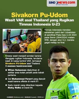Wasit VAR Kontroversial asal Thailand Sivakorn Pu-Udom akan Pimpin Lagi Laga Indonesia vs Irak