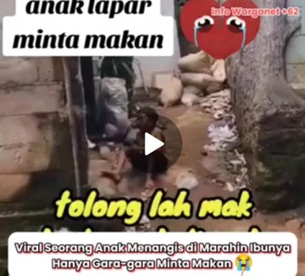 Usai Viral Video Gibran Kelaparan,  Kini Banjir Bantuan