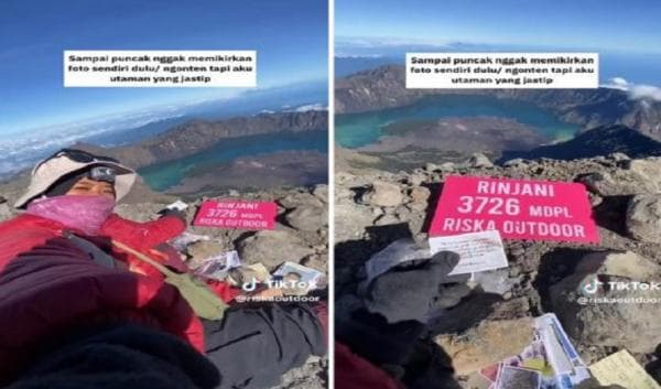 Ide Cemerlang! Pendaki Wanita Ini Buka Jastip Foto di Puncak Gunung Rinjani, Raup Cuan hingga Rp10 Juta Ide Cemerlang! Pendaki Wanita Ini Buka Jastip Foto di Puncak Gunung Rinjani, Raup Cuan hingga Rp10 Juta