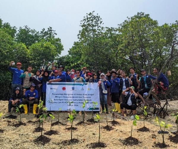 PT.PLN Indonesia Power UBP Cilegon Menggandeng Sumuranja Siaga Bencana Melakukan Penanaman Mangrove PT.PLN Indonesia Power UBP Cilegon Menggandeng Sumuranja Siaga Bencana Melakukan Penanaman Mangrove