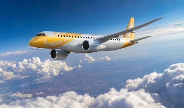 Scoot Perkenalkan Pesawat Embraer E190-E2 dan Tambahan Dua Rute Baru di Asia Tenggara Scoot Perkenalkan Pesawat Embraer E190-E2 dan Tambahan Dua Rute Baru di Asia Tenggara