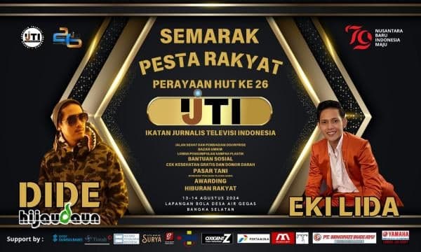 Ikuti dan Hadiri Perayaan HUT ke-26 IJTI di Bangka Selatan, ada Dide Hijau Daun dan Eki LIDA Ikuti dan Hadiri Perayaan HUT ke-26 IJTI di Bangka Selatan, ada Dide Hijau Daun dan Eki LIDA